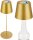 Akku-Tischleuchte Akku-Leuchte 3in1, Gold, 2,5 Watt, 200lm, Touchdimmer, IP44 – Briloner