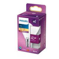 Leuchtmittel Philips E14 4,3 Watt LED Globe 470 Lumen...