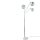 Trio Leuchten Paxton Stehleuchte Chrom Glas irisierend Marmor 200cm 3xE27