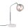 Trio Leuchten Paxton Tischleuchte Chrom Glas irisierend Marmor 45cm E14