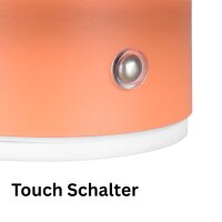 Akku-Wandlampe Davey, Apricot, 1,5 Watt, 140lm, 3000K, 8,5 x 15,5 x 15,5 cm – Reality Leuchten