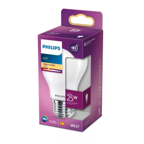 Leuchtmittel Philips E27 2,2 Watt LED 250 Lumen warmweiß