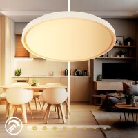 LED Deckenleuchte, Coffee, 48 Watt, dimmbar, CCT einstellbar, mit Fernbedienung – Briloner