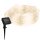 Solarbetriebenes LED Band 1000 cm transparent IP44 Stripe Dauerlicht Flashlight
