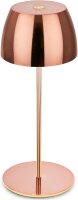 Akku-Tischleuchte Akku-Leuchte, Kupfer, 2,5 Watt, 150lm, 2700K, Touchdimmer, IP44 – Briloner