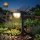 Solar-Lichter LED Solar Wandleuchte & Erdspießleuchte Schwarz 2-in-1 1,5W 150lm