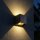Globo Lighting LED Außenwandleuchte Schwarz Up & Down Lichtkegel einstellbar 6W 50lm IP54 (