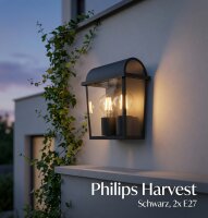 Außenleuchte Philips Harvest Wandleuchte Schwarz...