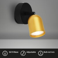 Strahler Briloner GU10 Spot Wandleuchte Schwarz-Gold...