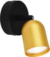Strahler Briloner GU10 Spot Wandleuchte Schwarz-Gold...
