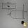 Strahler Briloner GU10 Spot Wandleuchte Schwarz-Gold Wandlampe