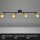 Strahler Briloner 4er Spot Deckenlampe GU10 Fassung Schwarz-Gold Deckenleuchte