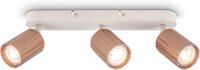 Strahler Briloner 3er Spot Coffee Deckenleuchte GU10 Fassung Deckenlampe