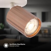 Strahler Briloner 3er Spot Coffee Deckenleuchte GU10 Fassung Deckenlampe