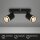 Strahler Briloner 2er Spot Deckenleuchte GU10 Schwarz Deckenlampe