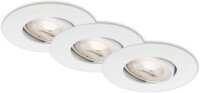 Einbauleuchten Briloner 3 x 5 Watt LED Spots Weiß...