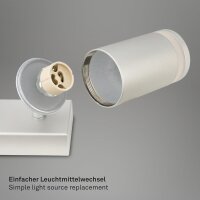 Strahler Briloner 2er Spot Deckenleuchte GU10 Chrom-Matt Deckenlampe