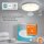 Ledvance LED Ceiling Round Soundsensor Decken- und Wandleuchte Weiß 18W 4000K Neutralweiß IP44 Ø25,5cm