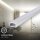 Aluminium-Profil für LED-Stripes 100 cm lang selbstklebend Diffusor