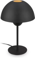 Tischleuchte Briloner Schwarz Gold E14 Fassung Tischlampe