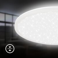 Deckenleuchte Briloner 22 Watt LED Sternenhimmel Deckenlampe Weiß 37,5 cm