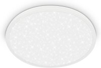 LED Deckenleuchte Sternenhimmel, Weiß, 22 Watt, Sternenhimmel-Effekt, Ø 37,5 cm – Briloner
