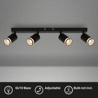 Strahler Briloner 4er Spot Deckenleuchte Schwarz GU10...