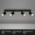 Strahler Briloner 4er Spot Deckenleuchte Schwarz GU10 Fassung Deckenlampe