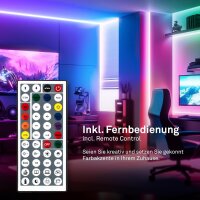 LED Stripe Briloner 24 Watt LED 500 cm RGBIC CCT Fernbedienung dimmbar LED Band