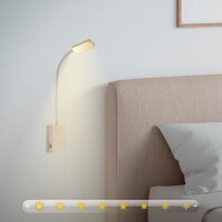 Akku-Leuchte Briloner 2 Watt LED Wandlampe Beide Leseleuchte dimmbar Montage ohne Bohren