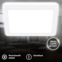 Deckenleuchte Briloner 12 Watt LED Deckenlampe Weiß...