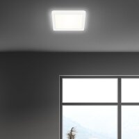 Deckenleuchte Briloner 12 Watt LED Deckenlampe Weiß 19 x 19 cm 4000K