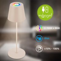 Akku-Leuchte Briloner 2,5 Watt LED Tischleuchte...