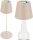 Akku-Leuchte Briloner 2,5 Watt LED Tischleuchte Flaschenleuchte RGBW 3-in1 Tischlampe Beige IP44 Touchdimmer