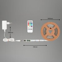 LED Band Briloner 22 Watt LED Stripe 3 Meter Magic-RGB Fernbedienung