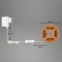 LED Band Briloner 18 Watt LED Stripe 3 Meter Warmweiß