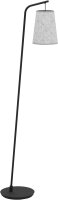 Stehleuchte Eglo Alsager Standlampe Filz Grau Metall...