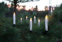 Weihnachtsbaumkerzen 10er Set mit Fernbedienung...