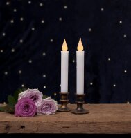 LED Kerzen Eglo Mette 2er Set Weiß Bronze 23 cm...