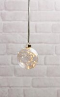 Weihnachtskugel Eglo beleuchtet LED 10 cm klar...