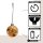 Weihnachtskugel Eglo beleuchtet LED 10 cm Amber Batterie-Betrieb Timer Deko