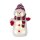 Schneemann Eglo 8 x LED Weihnachtsdekoration Batterie-Betrieb 38 cm