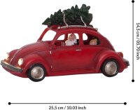 Weihnachtsbeleuchtung Eglo LED Beleuchtetes Auto Rot Merryville Batterie-Betrieb Timer