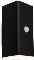 Akku-Leuchte Briloner Wandleuchte 6 Watt LED IP44 Schwarz Sensor Wandlampe