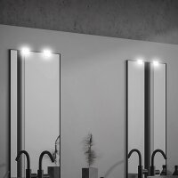 Spiegelleuchte Briloner 2 x 3 Watt LED Weiß Schrankaufbau-Leuchte 2-in-1 Lampe IP44