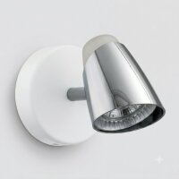 Wandstrahler Moncalvio 1, Chrom / Weiß, 5 Watt...