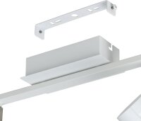 Strahler Eglo Vergiano 2 x 5 Watt LED dimmbar über Schalter Deckenlampe Weiß Nickelmatt Spot Deckenleuchte