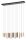Deckenleuchte Eglo Estanterios 16 x 3 Watt LED Schwarz Braun Gold Deckenlampe