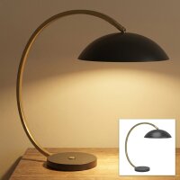 Tischlampe Roscoff, Schwarz-Gold, 10,5 Watt, 1100lm,...