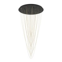 Pendelleuchte Eglo Trepuco 8 x 4,2 Watt LED Schwarz...